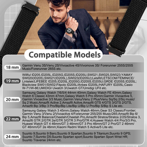Correas de reloj de 24 mm para Venu X1/TicWatch Altas/TicWatch Pro 5/Ticwatch Pro 5 Enduro/COROS Nomad/Coros APEX 4 46 mm - Product Image 2