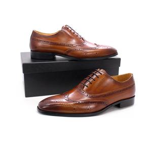 Chaussures Oxford respirantes pour hommes, grande taille, nouvelle conception, en cuir de vachette, adaptées aux occasions formelles et décontractées - Product Image 4