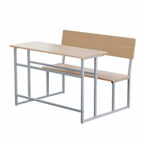 Lin Ying School <b>Desk</b> And Chair Set Double <b>Unit</b> Modern Style Board Material For Classroom Use - Product Image 1