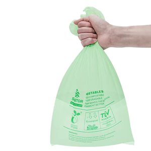 Custom Logo Household <strong>Biodegradable</strong> Thickening Degradable Compostable PLA PBAT <strong>Garbage</strong> Trash <strong>Bags</strong> for Kitchen - Product Image 2