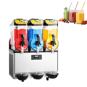 Máquina de Granizados de Acero Inoxidable con Triple Tanque, Dispensador de Bebidas Congeladas con Función de Agitación/Rociado para Uso Comercial - Product Image 2