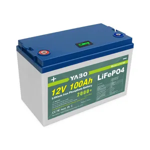 Shenzhen Factory LifePO4 Solar RV Golf Cart Rechargeable 100Ah 12v Lithium Ion Marine Li-Ion Lithium Battery