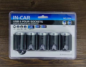Adaptador de Cargador Electrónico al por Mayor con 4 Puertos USB, Enchufe de Corriente, Divisor de Encendedor de Cigarrillos para Automóvil - Product Image 5