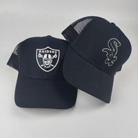 Gorra Trucker de Malla Negra, Venta al por Mayor de Fábrica, Logotipo Personalizado, Transpirable, Ajustable, para Adultos, Deportes al Aire Libre, Protección Solar, para Hombre, Estilo Formal y Urbano