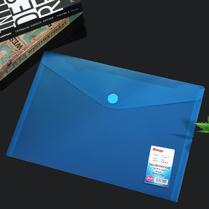 Bán buôn PP trong suốt A4 tập tin văn phòng túi với cho Velcro Fastener lưu trữ không thấm nước Túi Hợp Đồng Trong Kho màu - Product Image 5