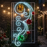Maßgefertigte Outdoor 2D LED-Hängelampen mit IP65-Schutzklasse und Mehrfarboptionen für Weihnachts- und Feiertagsdekorationen