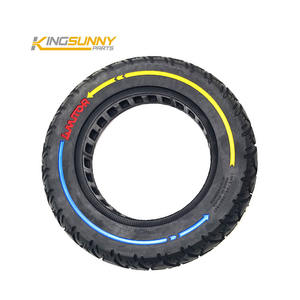 Pièces de trottinette électrique : Pneu plein alvéolé 10*2.125 pour M365, Ninebot F20, Inokim OX – Roue en caoutchouc anti-crevaison - Product Image 3