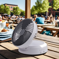 Ventilateur de bureau portable silencieux, pliable, rechargeable par USB, mini ventilateur à main, mécanique, faible bruit, 3 vitesses, pour petites pièces