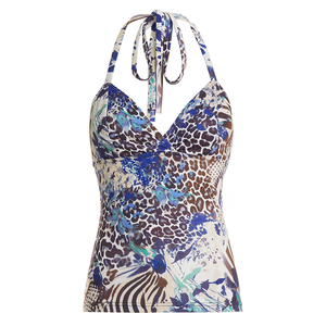 Top Halter con Estampado Floral Retro para Mujer, Chaleco Adelgazante, Estilo Veraniego para Salir de Fiesta - Product Image 6