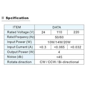 มอเตอร์ซิงโครนัส<span class=keywords><strong>60ktyz</strong></span> Fengtech 110V/230V 14W - Product Image 2