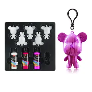 Customized Popular 24 Colors 60 ML Art Craft Set Acrylic Pouring Paint DIY Violent Bear