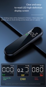 Hochwertiger Alkoholtester Atemalkoholmessgerät Sprachversion Hochwertige Legierung Hochpräzise Atemanalyse zur Überprüfung auf Alkohol im Fahrverkehr - Product Image 2