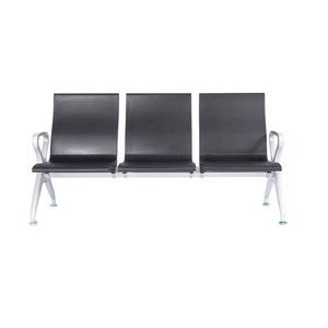 เก้าอี้พักคอยแบบสามที่นั่งทรง PU สำหรับโรงพยาบาล พร้อมราวจับ - Product Image 4