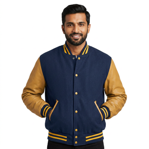 Custom Clothing Manufacturers Chenille Embroidered Baseball Letterman Varsity Jacket for <b>man</b> - Product Image 1