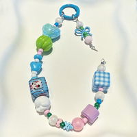 Vente en gros de porte-clés cœur nœud papillon élégant pendentif téléphone perlé mignon avec porte-clés nœud papillon