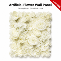 Panel de Flores Artificiales de Rosas, Peonías e Hortensias al por Mayor para Decoración de Paredes de Bodas, Fiestas, Escaparates y Fondos Florales