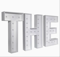 Lettres lumineuses LED personnalisées GFACE - Enseigne alphabétique vintage pour la décoration intérieure, les anniversaires, les événements, les tables, les bâtiments, les centres commerciaux et les voitures