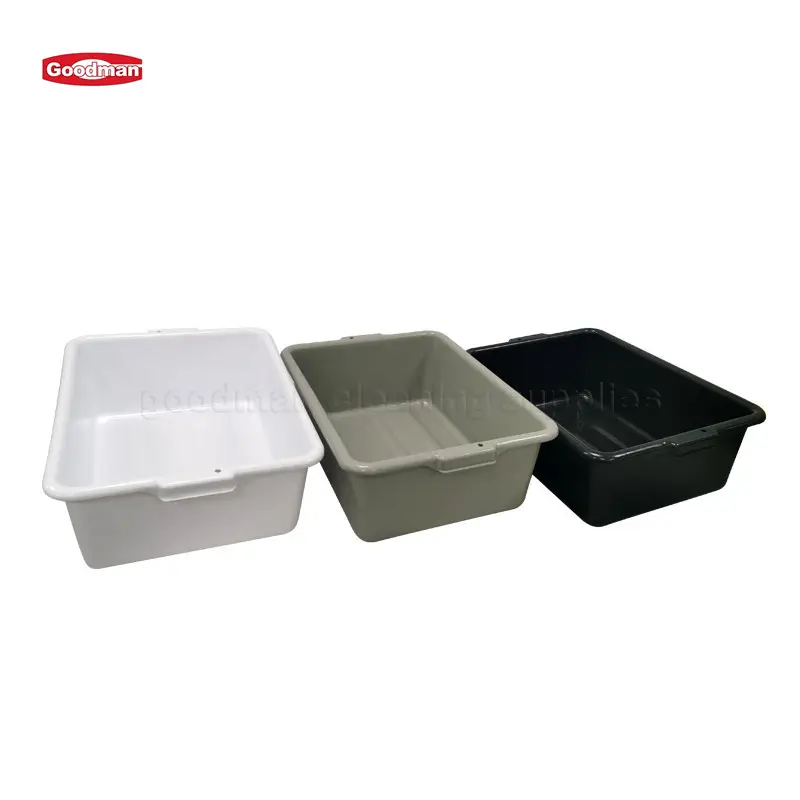 Plastic Servies Bestek Opslag Container Bad Utility Tote Bin Bus Box Voor Restaurant Serveren Trolley