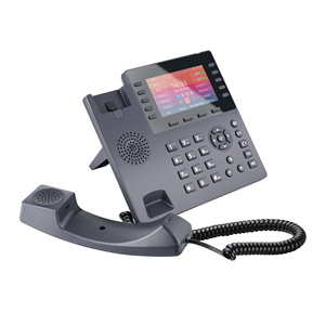 Suitable 10 SIP Accounts 4.3-inch LCD Business IP Phone Dual Port Gigabit Ethernet Voip Telephone with POE and <b>Adapter</b> - Product Image 1