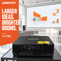 Projecteur de projection laser CAAVITS 12000 Ansi Lumens WUXGA 3LCD pour la projection de mappage sur façade de bâtiment, projecteurs publicitaires extérieurs
