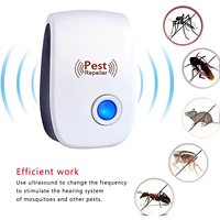 Répulsif Électrique Anti-Nuisibles Ultrasonique pour Intérieur, Sûr pour Humains et Animaux, Cible Moustiques, Insectes et Araignées, Utilisation en Extérieur