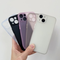Coque de téléphone portable simple, colorée, anti-poussière, mate, souple en TPU ultra-fine pour iPhone 17 16 15 14 13 12 Pro Max