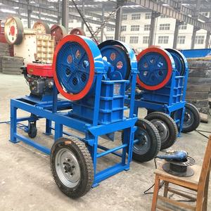 Máquina trituradora de mandíbula de granito móvil con motor diésel pequeño de 1-3 TPH a la venta - Product Image 2