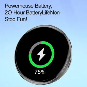 Badge Bluetooth IA ultra-mince personnalisé, écran tactile HD de 1,85 pouce, vidéo GIF animée, broche numérique personnalisable DIY, cadeau - Product Image 1