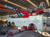 Superstructure de dépanneuse rotative personnalisée de 50 tonnes avec flèche de levage à 3 étages pour le dépannage de véhicules lourds - En vente
