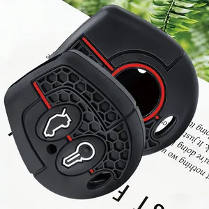 Funda de Silicona para Llaves de Coche, Compatible con VW Polo, Golf, Passat, Bora, Jetta, Sharan, Skoda Octavia, <span class=keywords><strong>Seat</strong></span> León, <span class=keywords><strong>Ibiza</strong></span>, Córdoba - Product Image 2