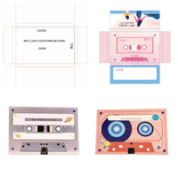 Cassettes audio personnalisées avec logo, enregistreur de messages années 60, carte de vœux sonore personnalisable pour anniversaires et remises de diplômes