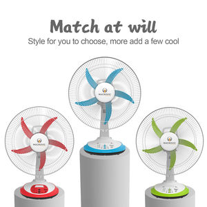 Cuja venda 16 polegadas bateria portátil recarregável mesa <span class=keywords><strong>dc</strong></span>/ac ventilador com luz led - Product Image 6