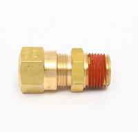Conectores Neumáticos de Compresión para Frenos de Aire de Alta Resistencia, Kit de Conectores de Latón de 1/4" de Inserción Rápida para Flotas de Semirremolques