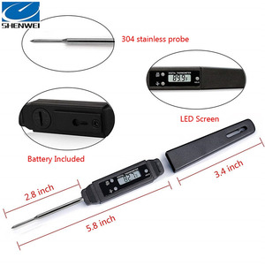 Thermomètre à viande numérique sans fil avec sondes en acier inoxydable pour la cuisson au barbecue et au four Livraison rapide Outil ménager - Product Image 5