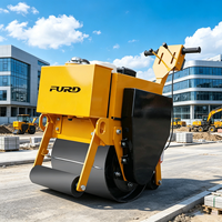 Compacteur vibrant à tambour unique de 200 kg de la marque FURD, mini-compacteur routier FYL-450