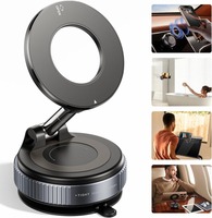 Support Téléphone Voiture Magnétique N52 Authentique Ultra-Puissant Universel 360° pour Tableau de Bord, Support Mobile Magnétique pour iPhone 17 à Ventouse