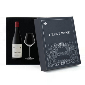 Tùy Chỉnh Màu Đen Rượu Vang Chai Tàu Sân Bay Giấy Sóng Bao Bì Matt Cán Cứng Nhắc Hộp Cho Rượu Vang Nước Trái Cây Thanh Lịch Túi Giấy Thiết Kế - Product Image 2