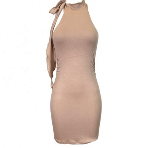 Nuovo Abito Aderente Sexy con Scollo all'Americana e Lacci in Pizzo, Stile Coreano - Product Image 5
