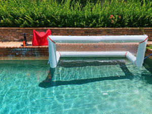 Cour de volleyball gonflable de l'eau de sport extérieur d'Aqua avec le <span class=keywords><strong>but</strong></span> net de polo pour le parc aquatique - Product Image 3