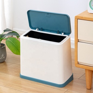10L Hot Sale Indoor Household Office Plastic Trash Can Waste Bins with Lid