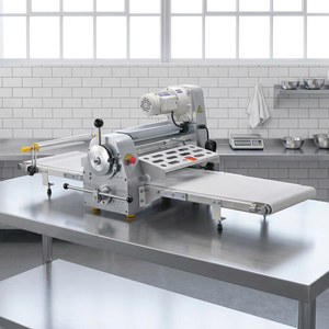 Rouleau de pressage de pâte de table automatique pour restaurant, machine à pain, mouleuse de pâte à croissant pour pain danois - Product Image 1