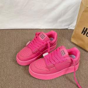 Zapatillas Deportivas Blancas de Suela Gruesa Estilo Coreano para Mujer, Zapatos para Caminar que Aumentan la Estatura, Modelo 2026, Modernos, Versátiles, Transpirables, para Estudiantes - Product Image 6