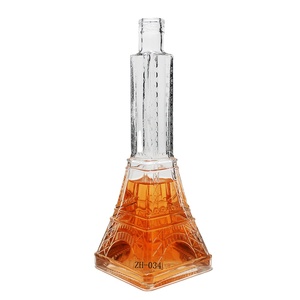 Bouteille en verre transparente de 500 ml et 750 ml, forme tour, premium, populaire, abordable, résistante à la chaleur, vide, pour bière de Bordeaux, gin, tequila, <span class=keywords><strong>whisky</strong></span> - Product Image 4