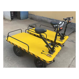 1Ton Four-wheel <b>Flat</b> Car Shop Car <b>Trolley</b> Warehouse Flatbed <b>Trolley</b> <b>Flat</b> Car - Product Image 4