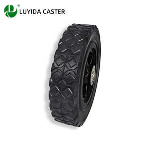 Roue pivotante en caoutchouc massif PP de 6 pouces, durable, avec bande de roulement <span class=keywords><strong>diamant</strong></span>ée antidérapante, pour chariot de manutention et logistique, roulement 608 - Product Image 5