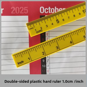 Righello in Plastica 100 cm <span class=keywords><strong>1</strong></span> m Strumento di Misurazione per Insegnamento e Sartoria Righello Bifacciale con Scala in Pollici - Product Image 2
