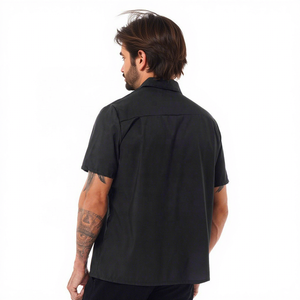 เสื้อยืดโอเวอร์ไซส์ลายการ์ตูนสีดำ แขนสั้น คอกลม ผ้าถัก สำหรับผู้ชาย ยี่ห้อ Fly Fit International สไตล์สตรีทแวร์ พิมพ์ลายดิจิตอลด้านหน้า - Product Image 4