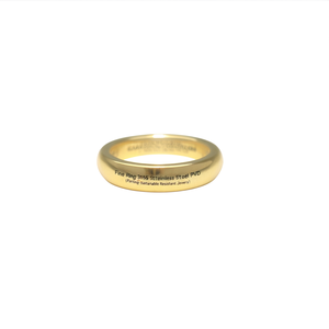 แหวนสวยงาม ทำจากสแตนเลสสตีล 316L ชุบทอง PVD ทนทาน เป็นมิตรต่อสิ่งแวดล้อม - Product Image 2