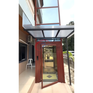 4-stöckiger Glas-Außenaufzug für Zuhause, 3-Stationen-Villenaufzug, Außenlift für 6 Personen - Product Image 3