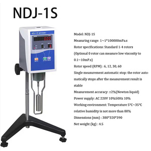Pour déterminer la capacité de viscose liquide et la viscosité absolue Viscosimètre rotatif numérique - Product Image 4